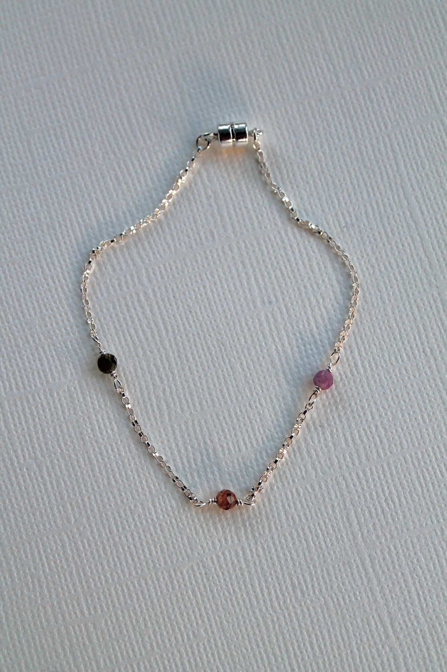 MULTI BIRTHSTONE BRACELET - STERLING SILVER