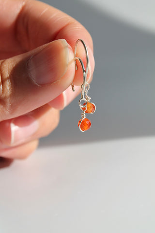 Threader Hoops (Carnelian)