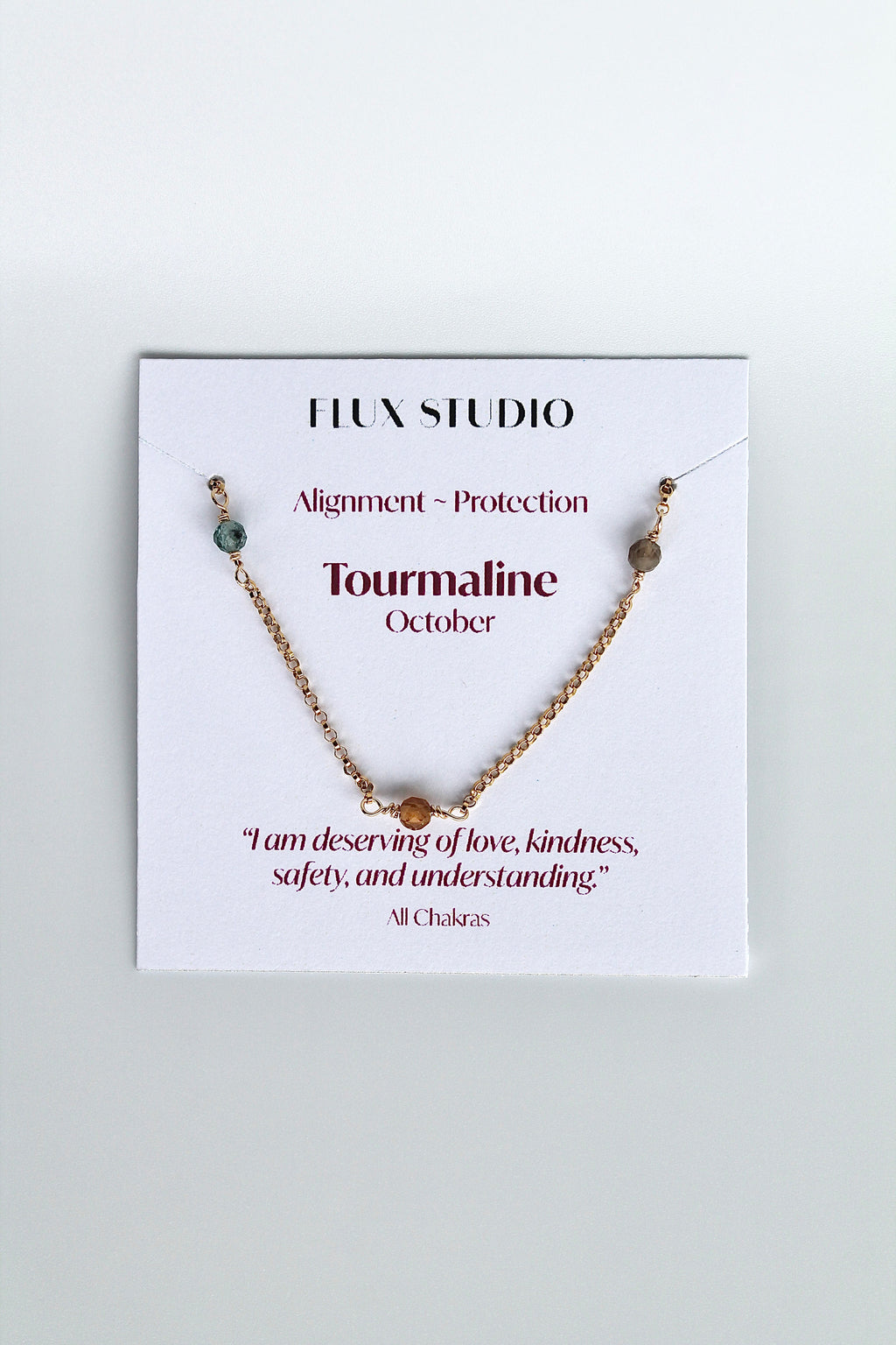 Multi Birthstone Bracelet - Tourmaline (October) - Alignment