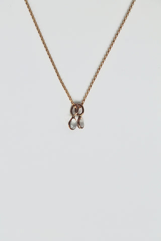 "April Showers" Multi Resin Raindrop Necklace - 14k Gold Filled