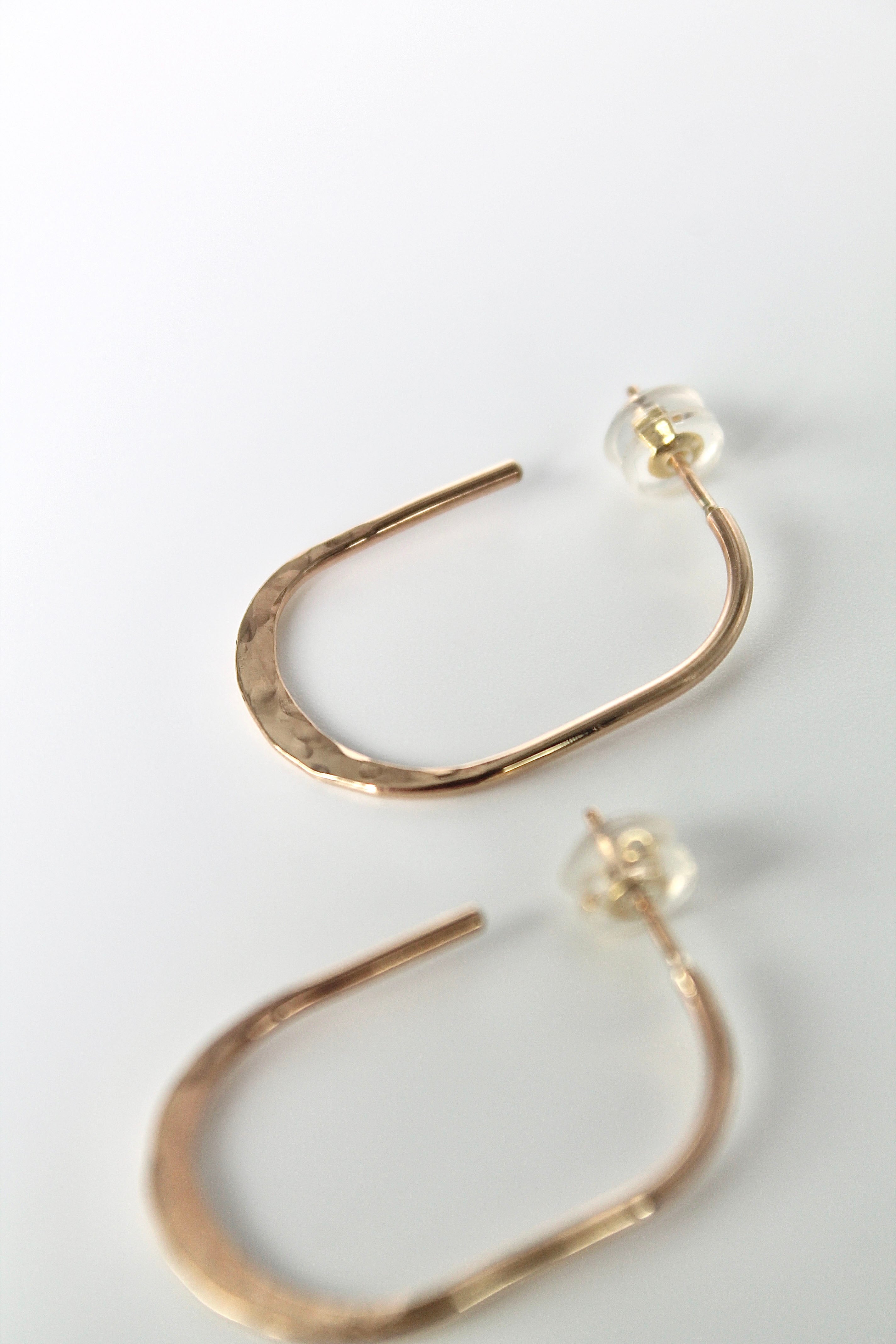 Textured Oval Hoops
