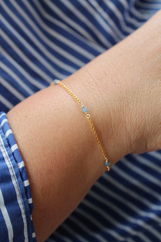 Bracelet multi-pierres de naissance - Saphir (Septembre) - Sagesse