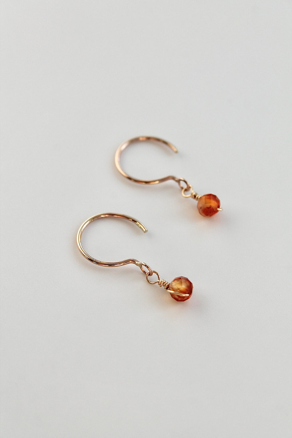 Threader Hoops (Carnelian)