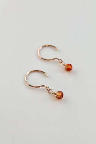 Threader Hoops (Carnelian)