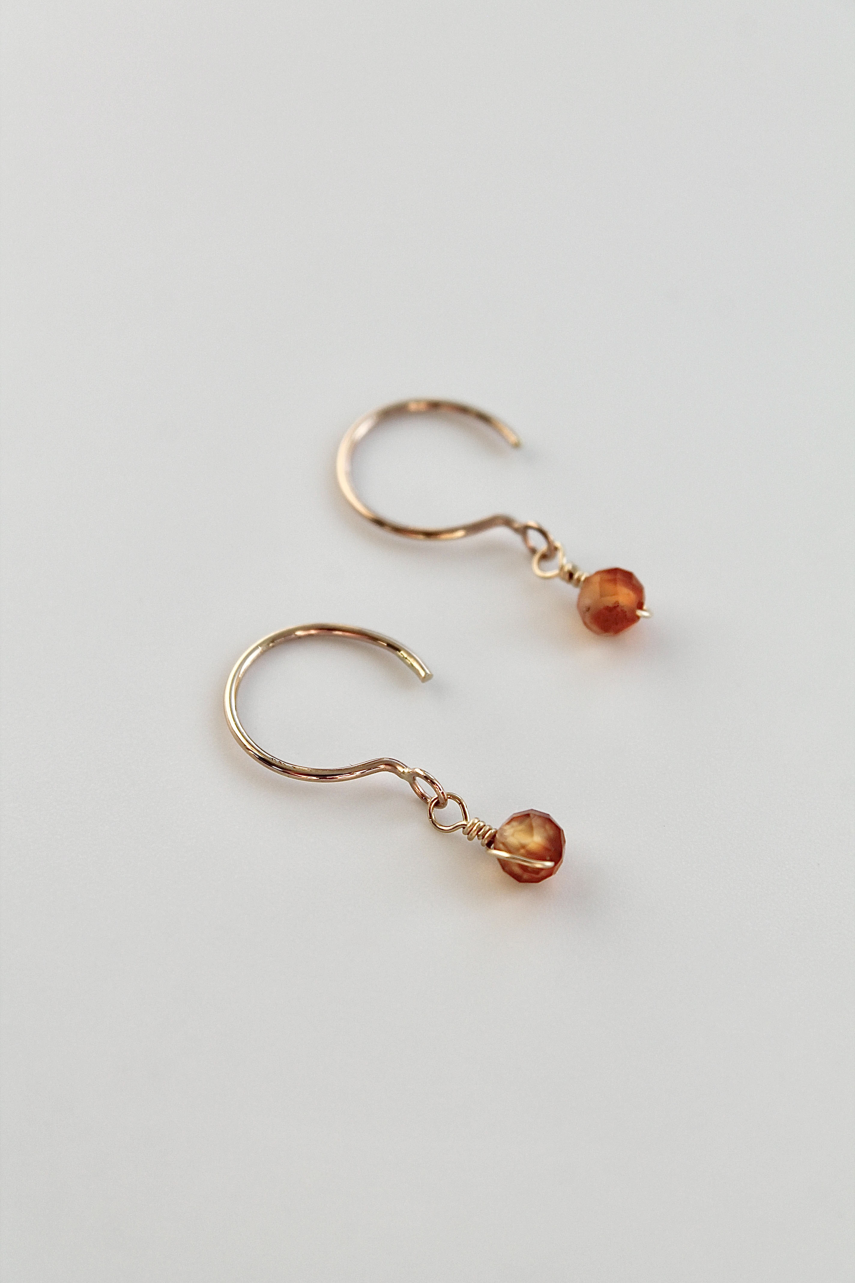 Threader Hoops (Carnelian)