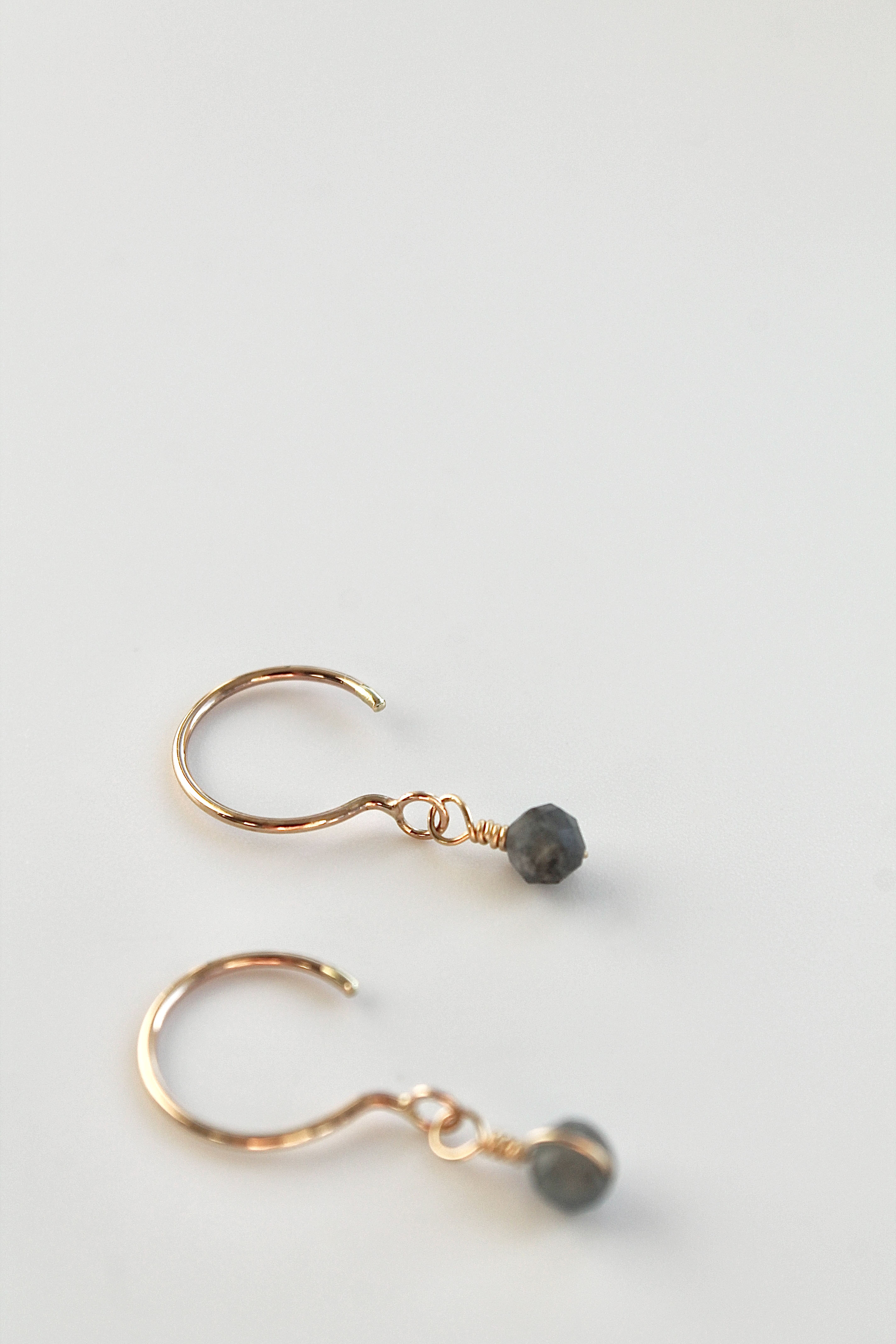 Threader Hoops (Sapphire)