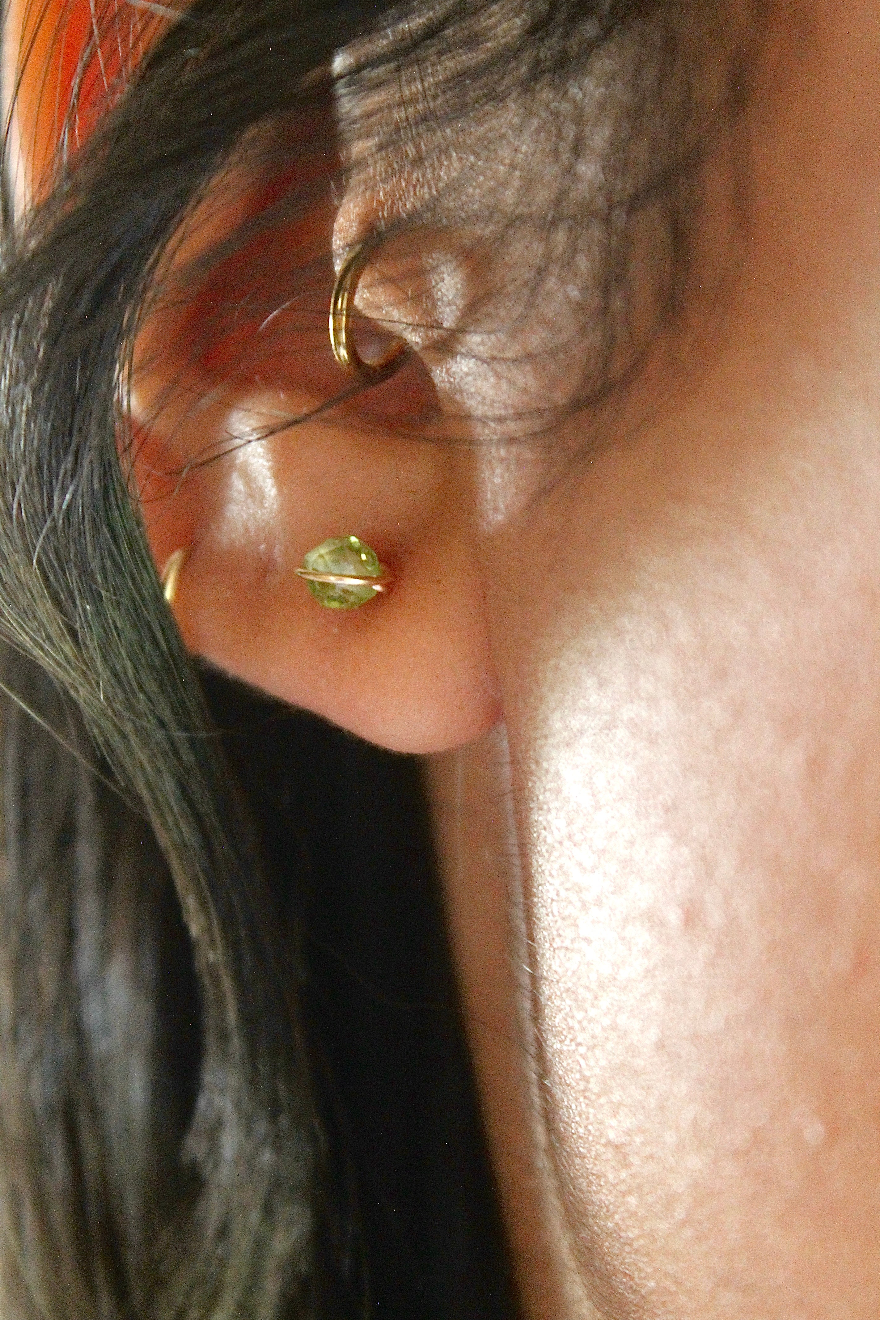 Birthstone Studs - Peridot (August) - Good Fortune
