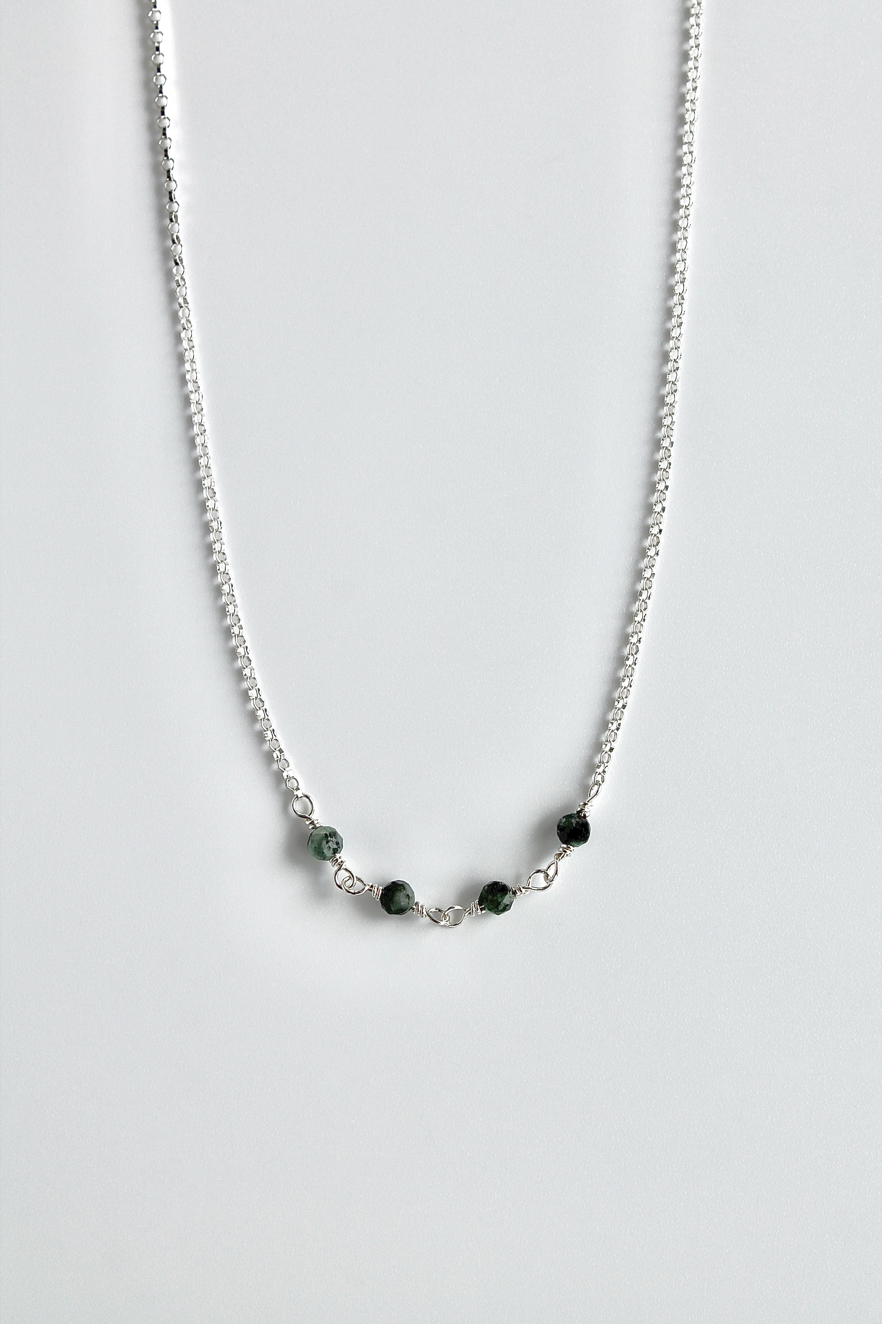 Birthstone Bar Necklace - Emerald (May) - Rejuvenation