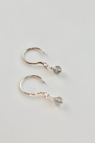 Threader Hoops (Labradorite)