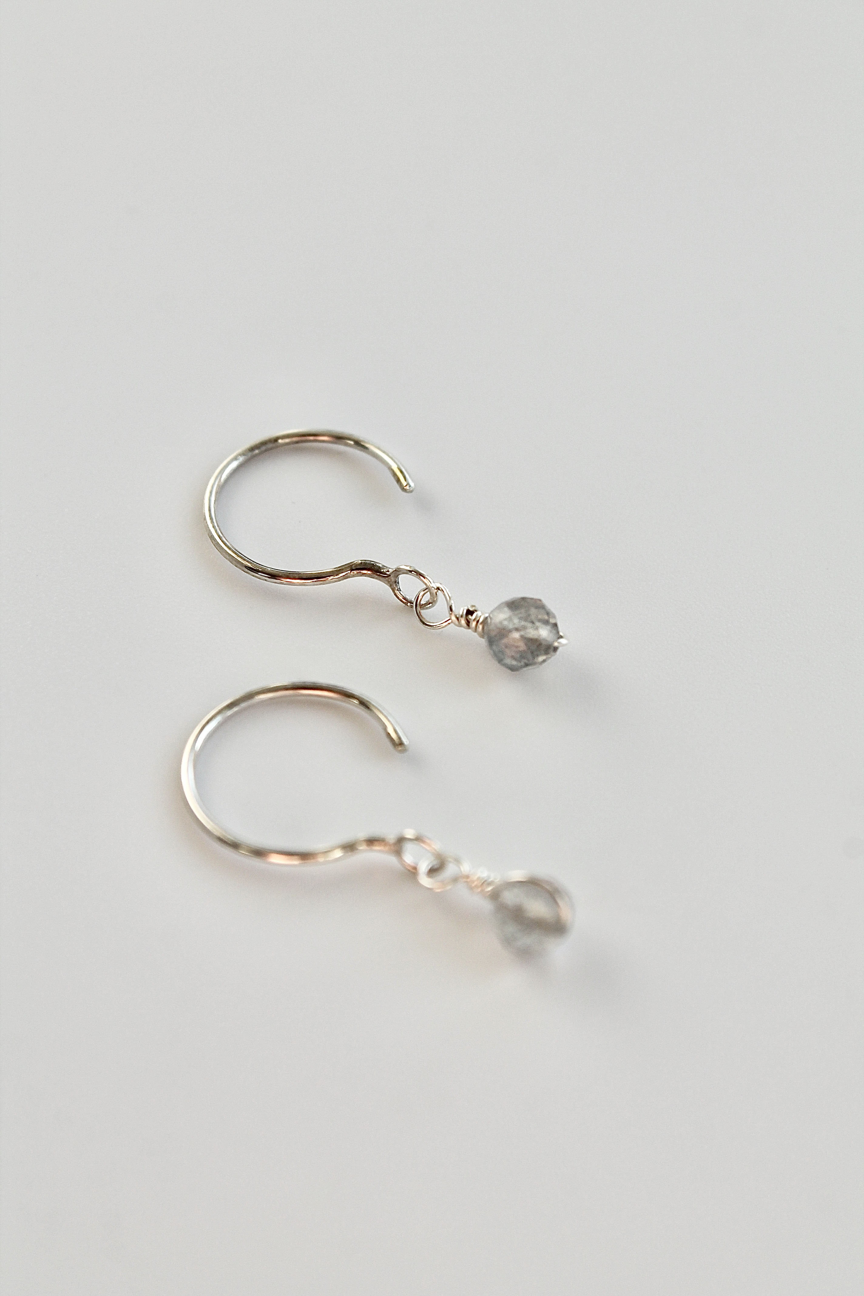 Threader Hoops (Labradorite)