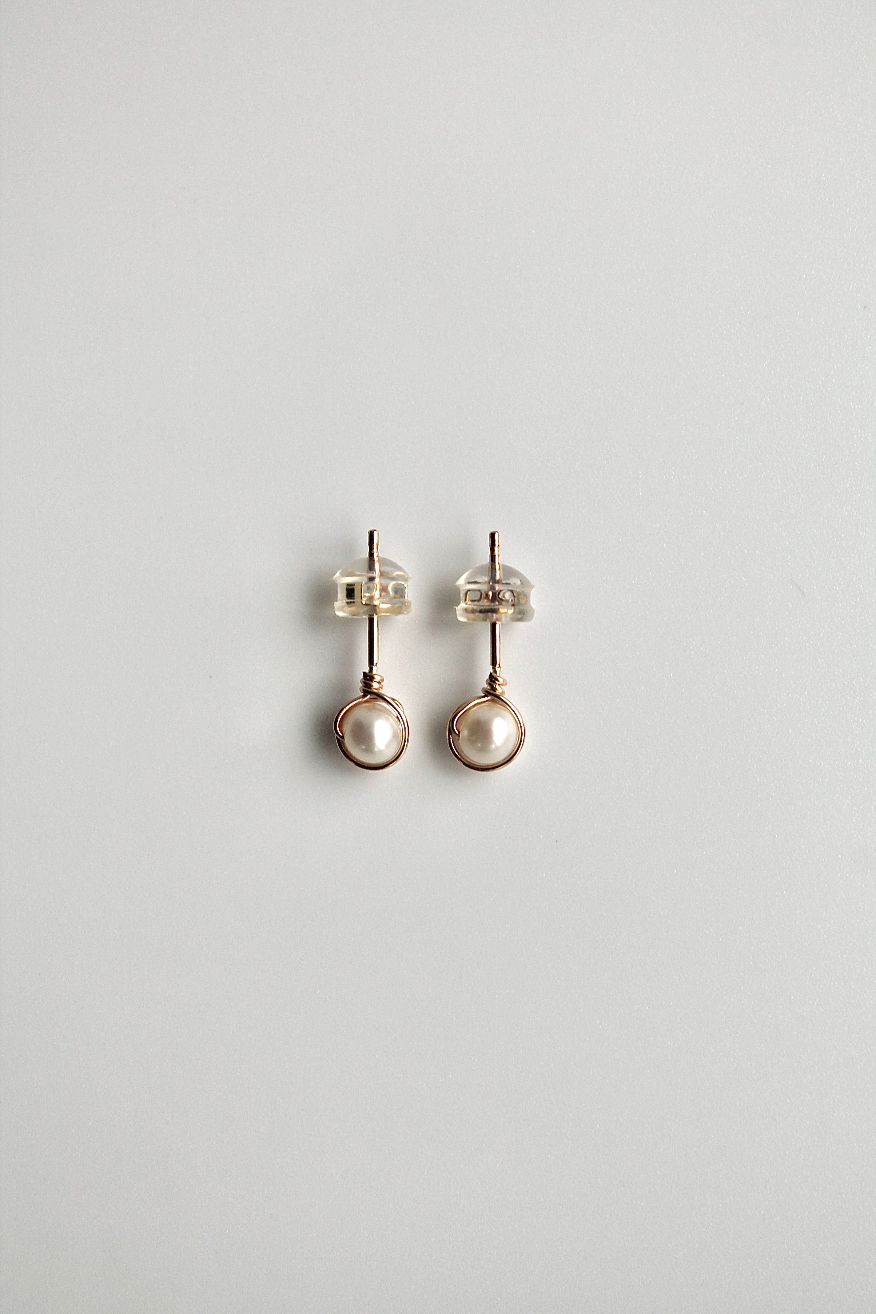 Birthstone Studs - Freshwater Pearl (June) - Purity