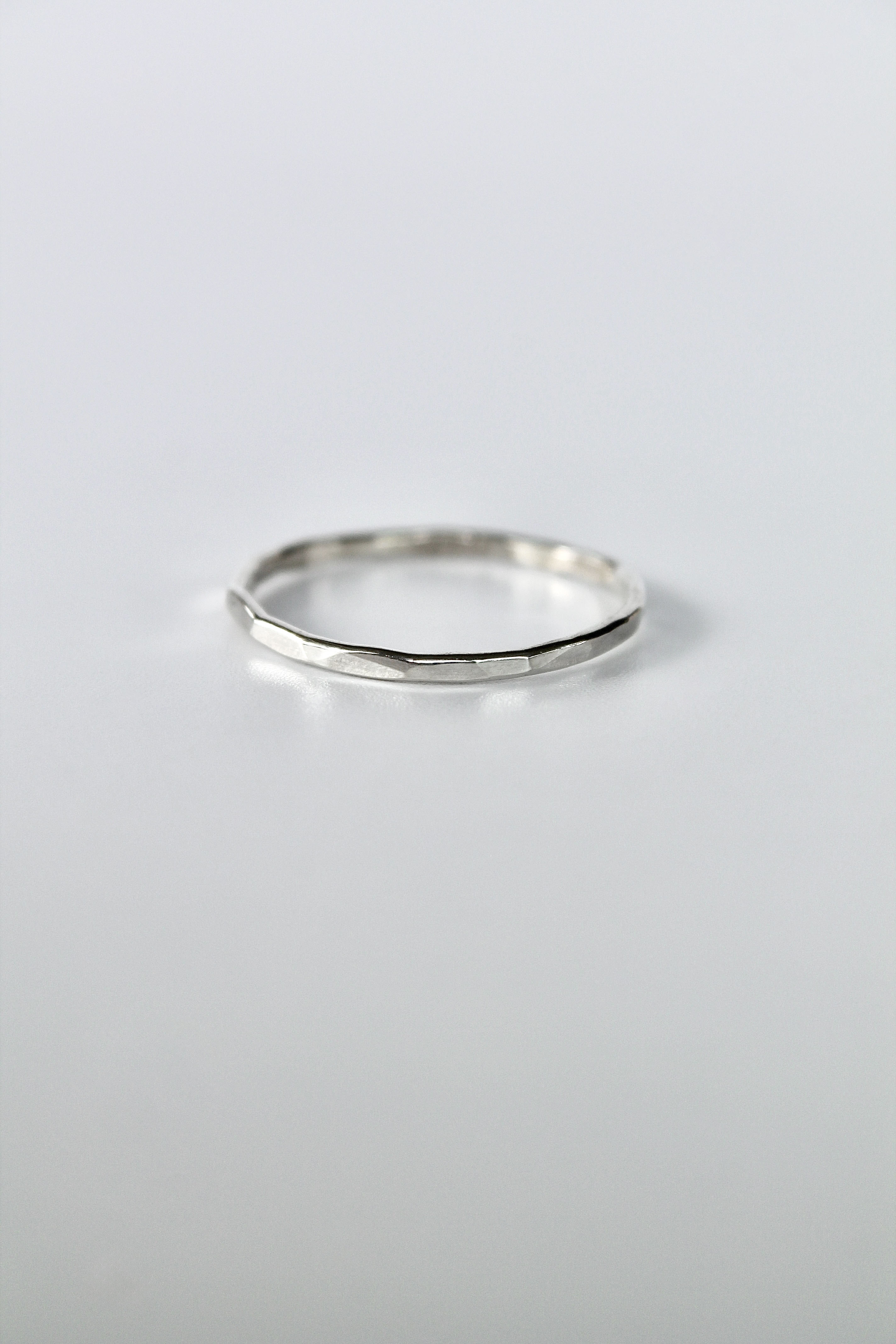 Hammered Mini Band Ring