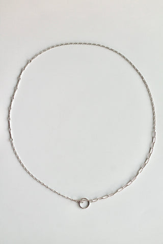 Toggle Clasp Patchwork Chain Necklace
