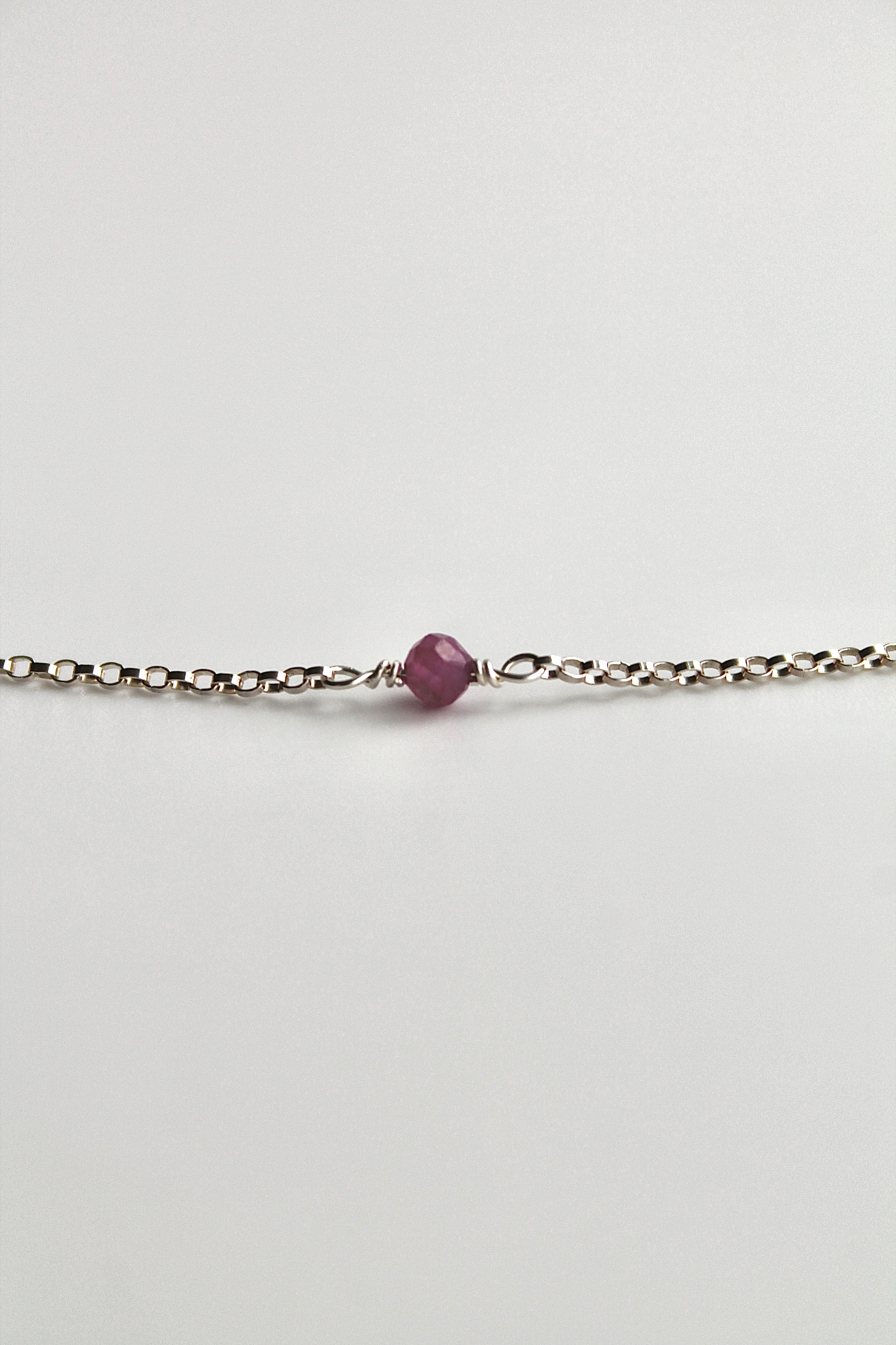 Multi Birthstone Bracelet - Ruby (July) - Passion