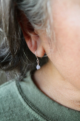 Threader Hoops (Tanzanite)