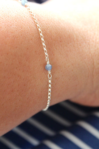 Bracelet multi-pierres de naissance - Saphir (Septembre) - Sagesse
