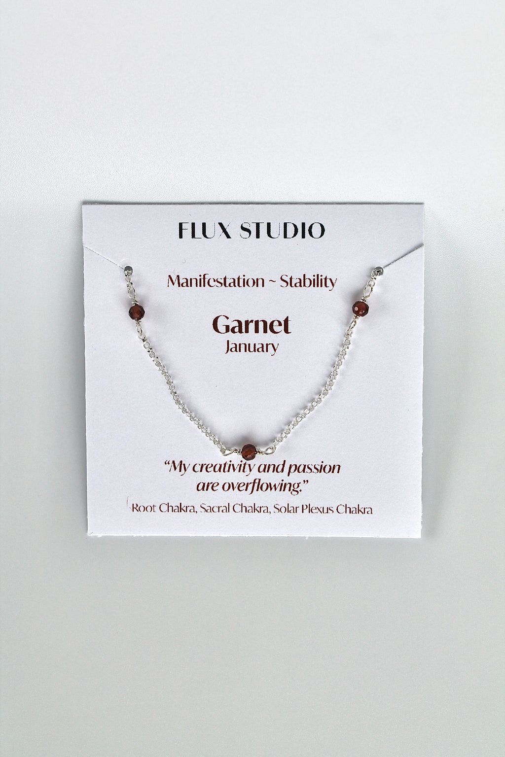 Multi Birthstone Bracelet - Garnet (January) - Manifestation