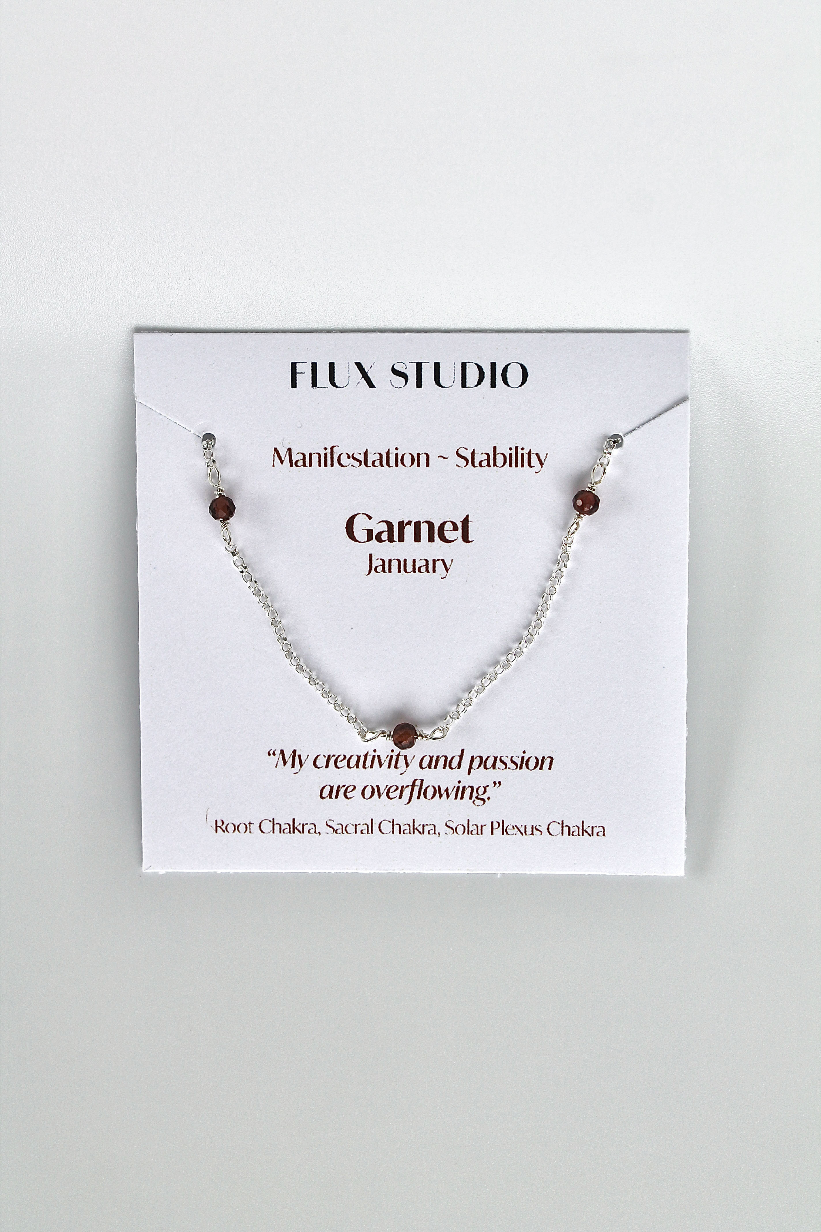 Multi Birthstone Bracelet - Garnet (January) - Manifestation
