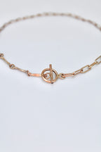 Toggle Clasp Patchwork Chain Bracelet