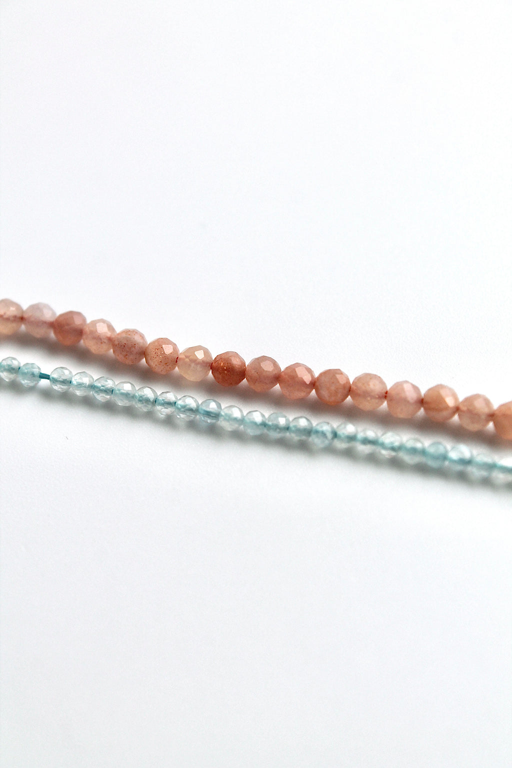 Embracing Change Healing Bracelet (Aquamarine & Peach Moonstone)