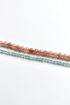 Embracing Change Healing Bracelet (Aquamarine & Peach Moonstone)