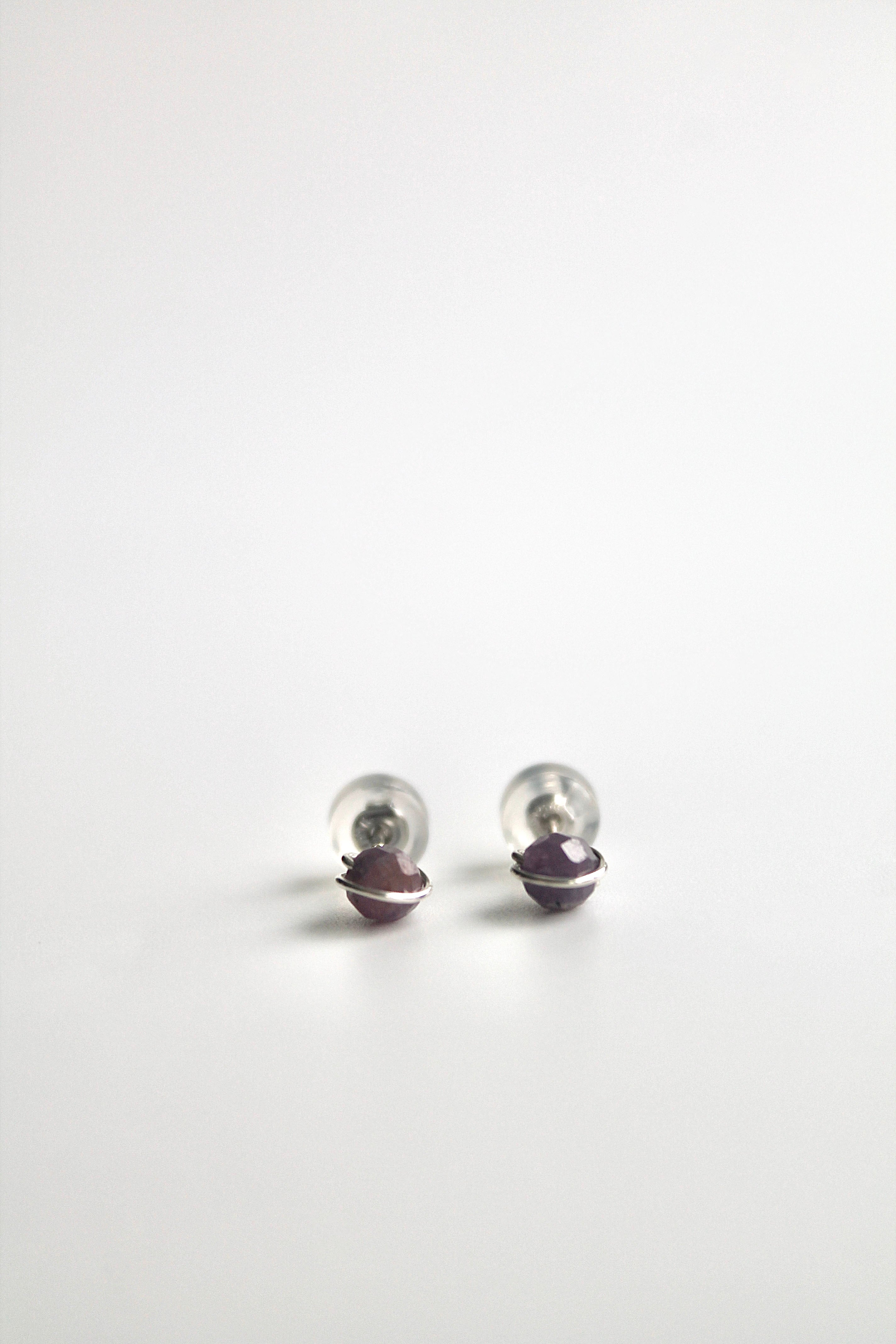 Birthstone Studs - Ruby (July) - Passion