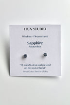Birthstone Studs - Sapphire (September) - Wisdom