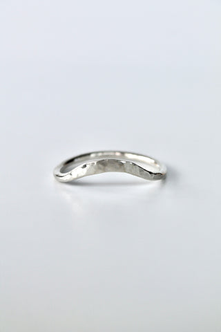 Wave Hammered Band Ring