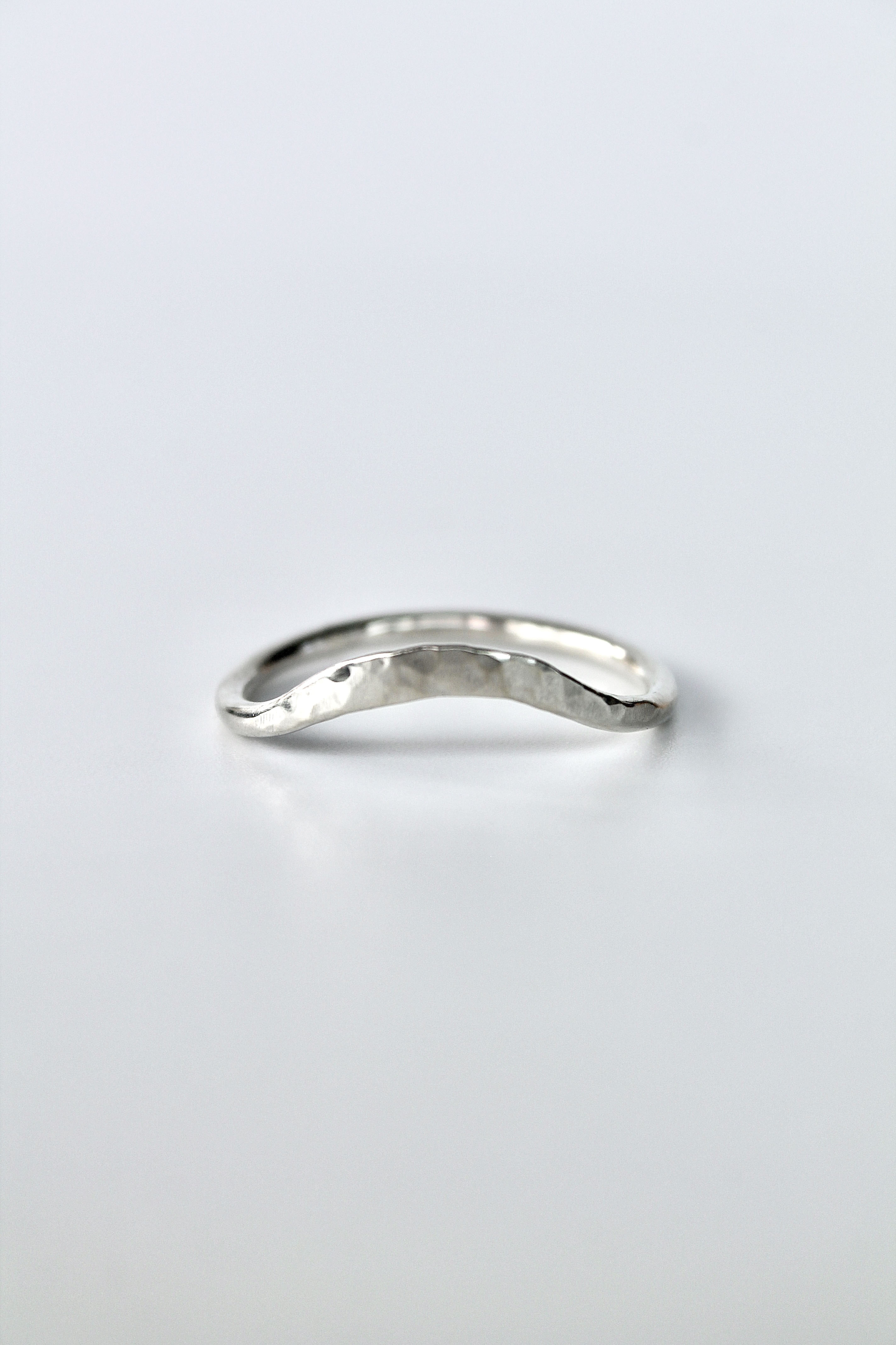 Wave Hammered Band Ring