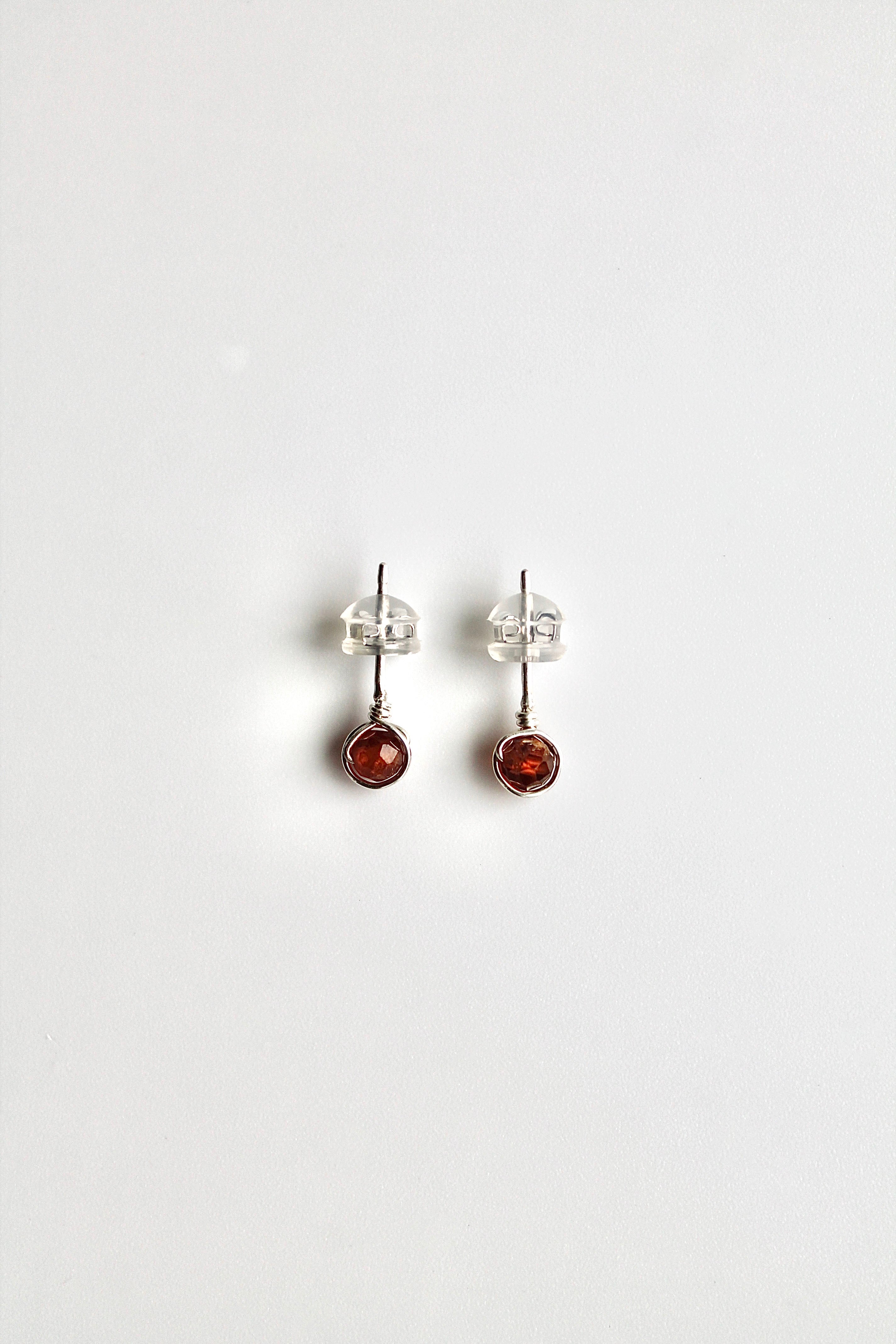 Birthstone Studs - Garnet (January) - Manifestation