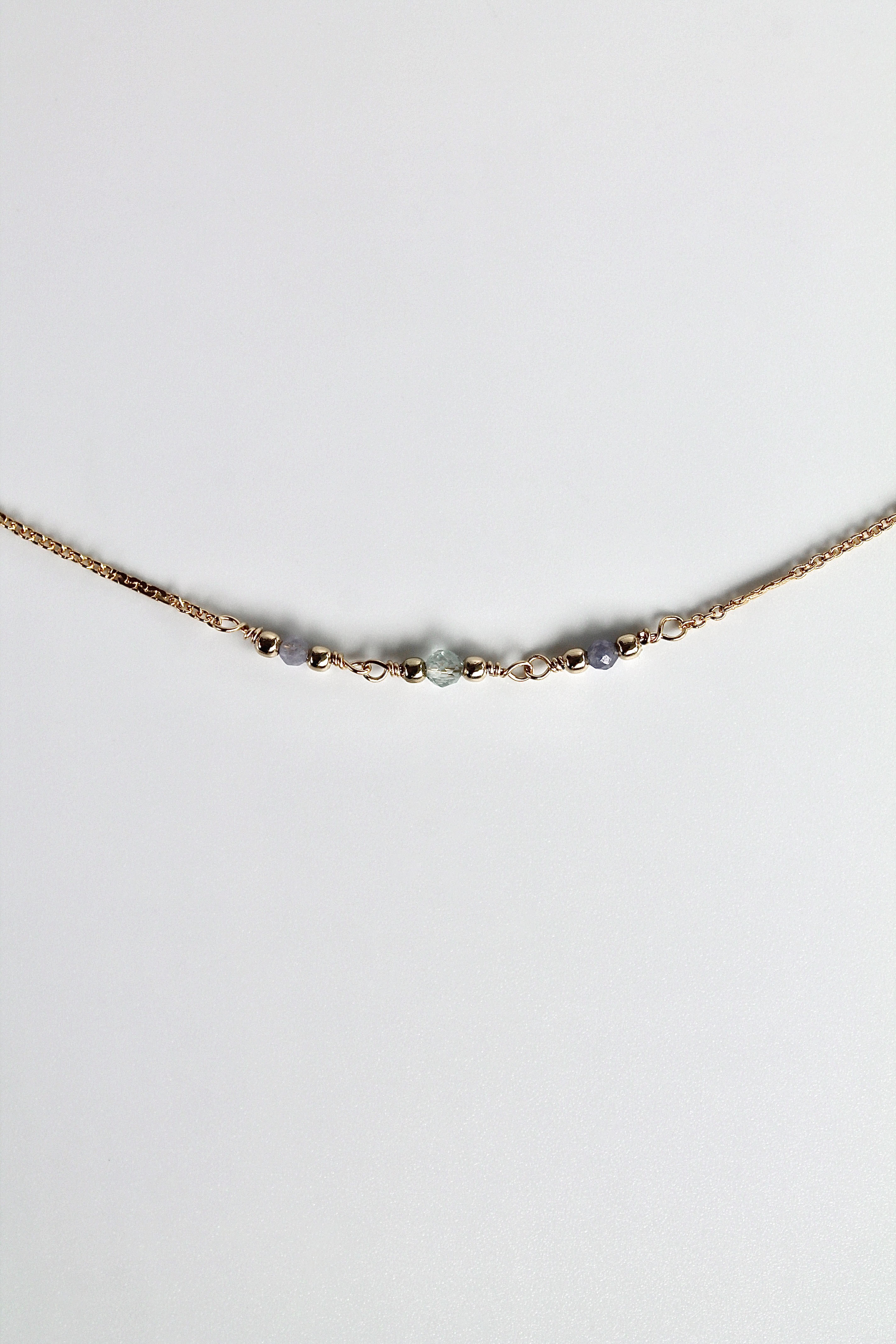 Calmness Healing Bracelet (Tanzanite & Aquamarine)