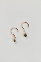 Threader Hoops (Green Tourmaline)