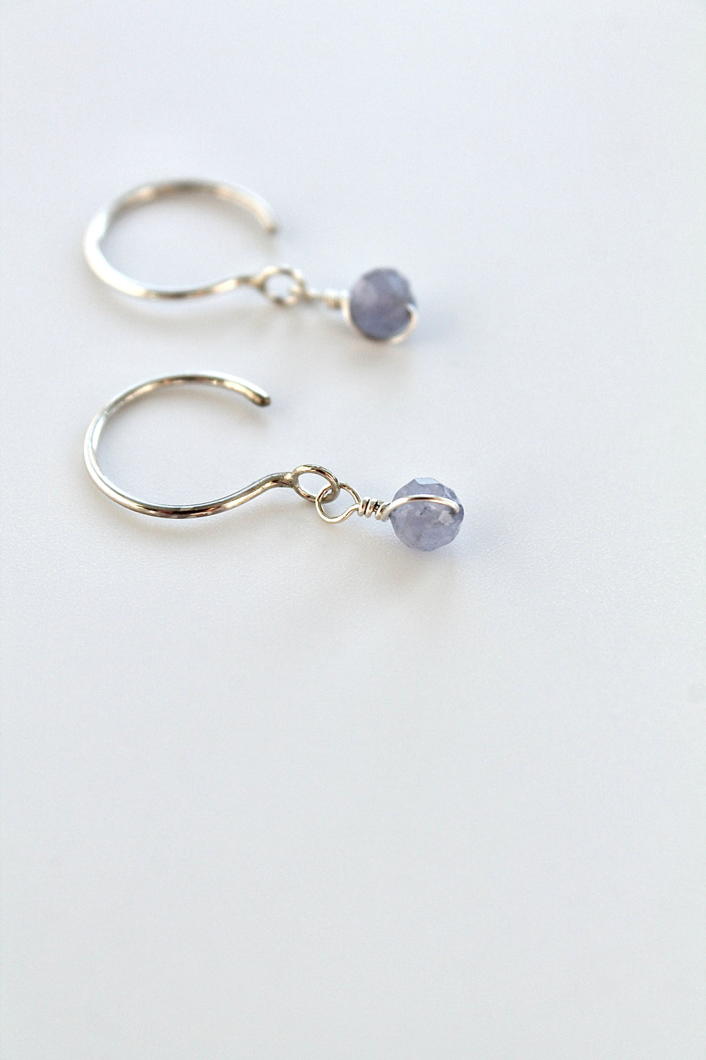 Threader Hoops (Tanzanite)