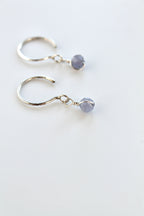 Threader Hoops (Tanzanite)
