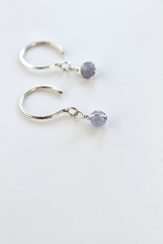 Threader Hoops (Tanzanite)