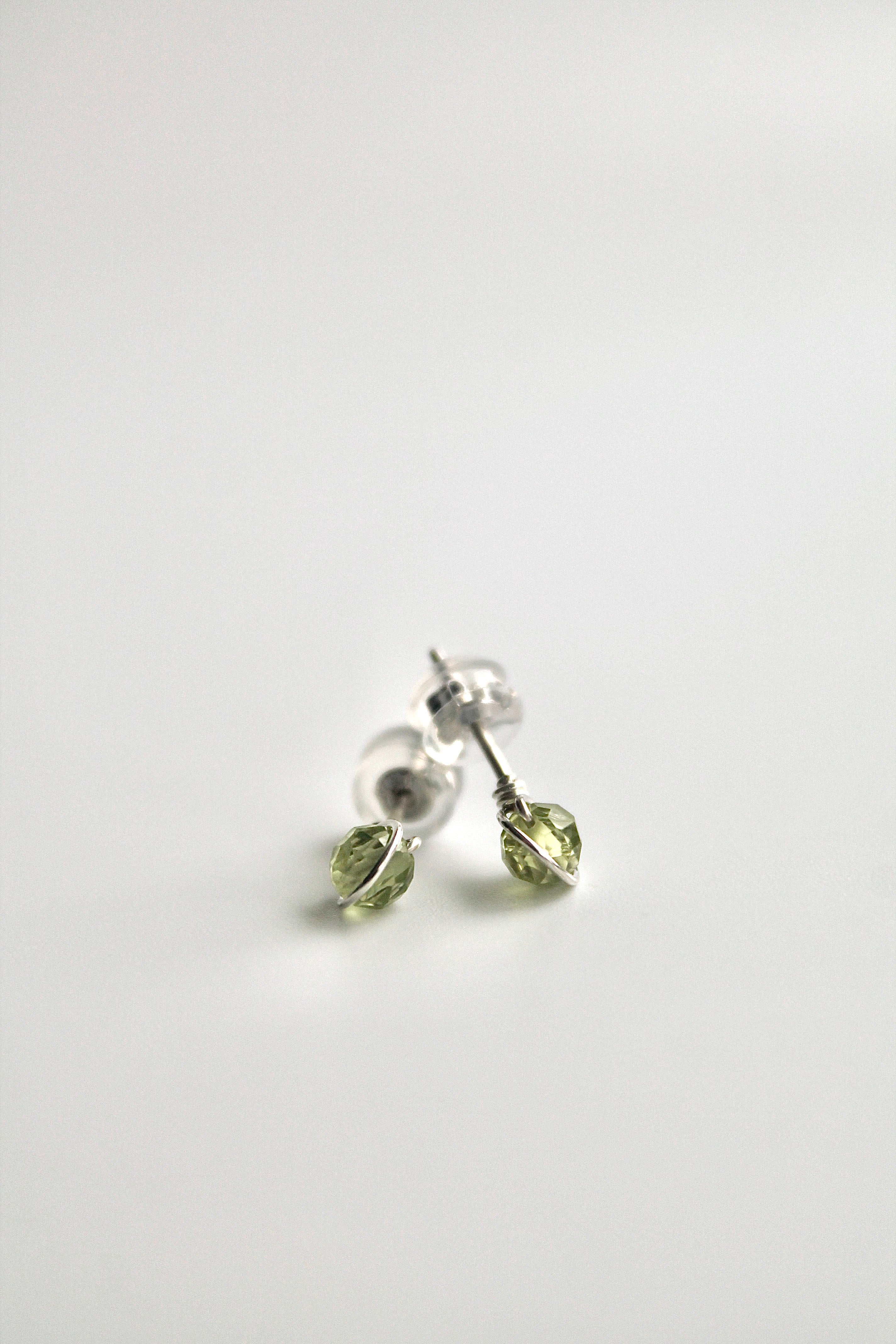 Birthstone Studs - Peridot (August) - Good Fortune