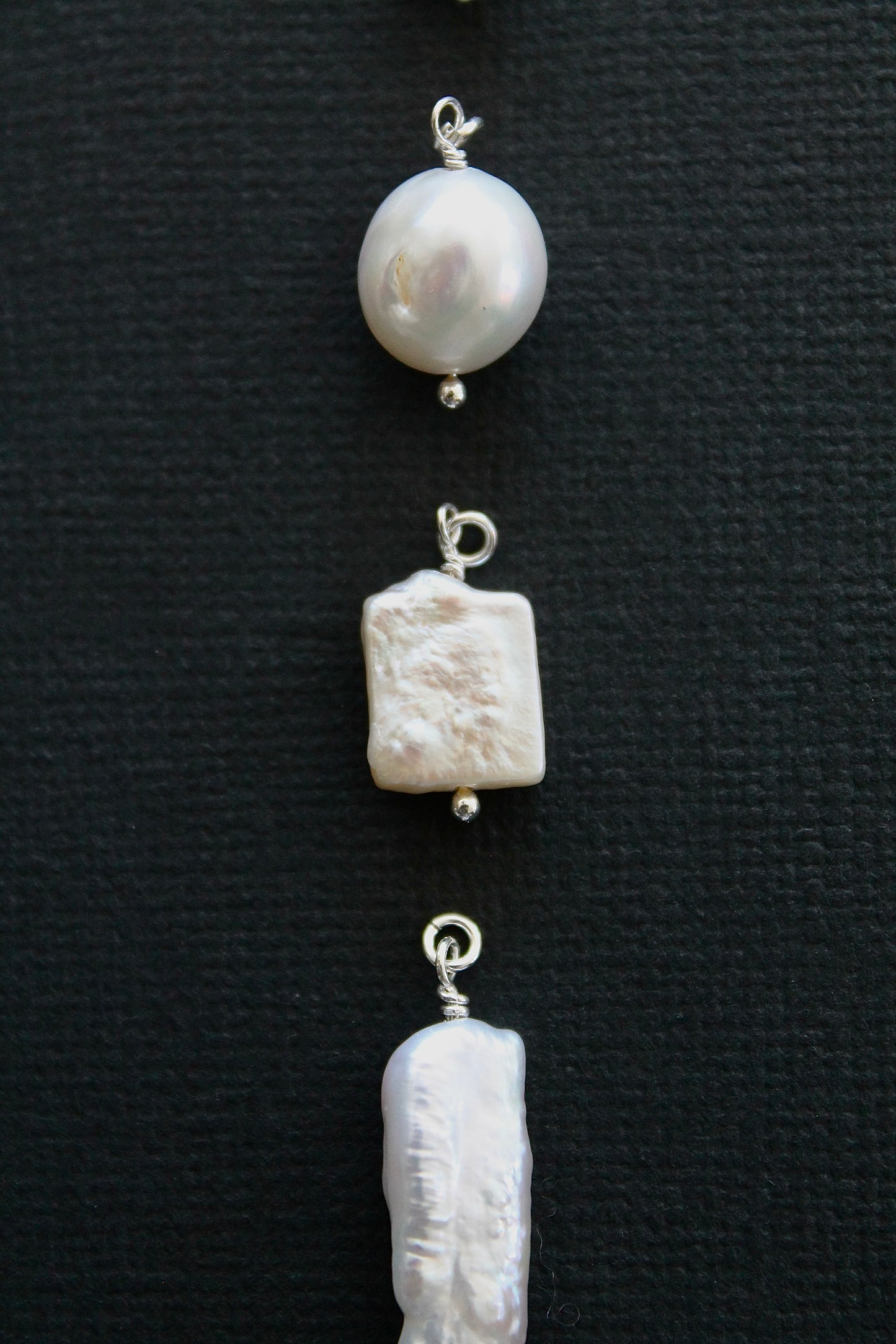 FRESHWATER PEARL CHARMS - STERLING SILVER