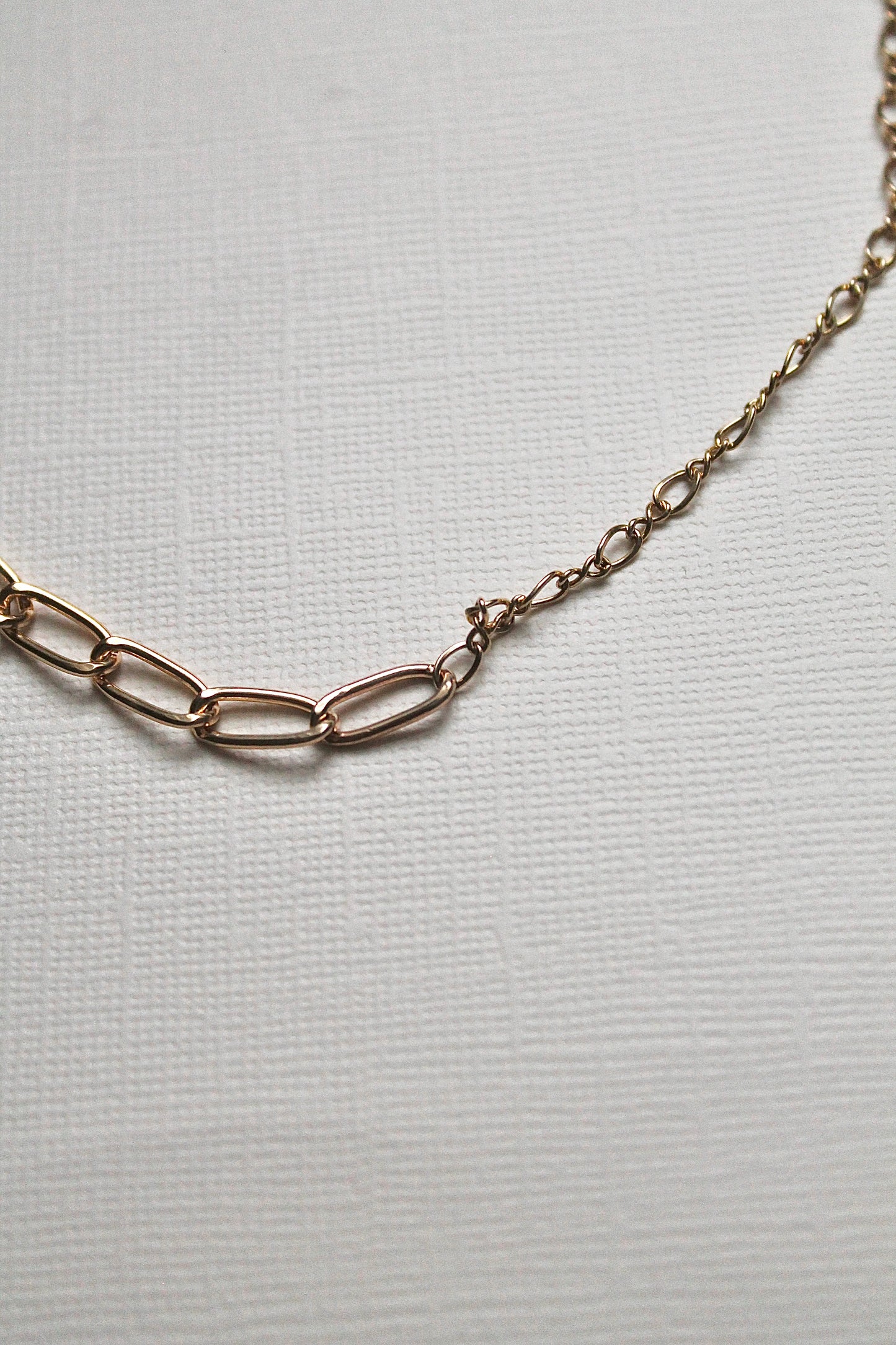 DUO CHAIN NECKLACE (THICK) - 14K GOLD FILLED