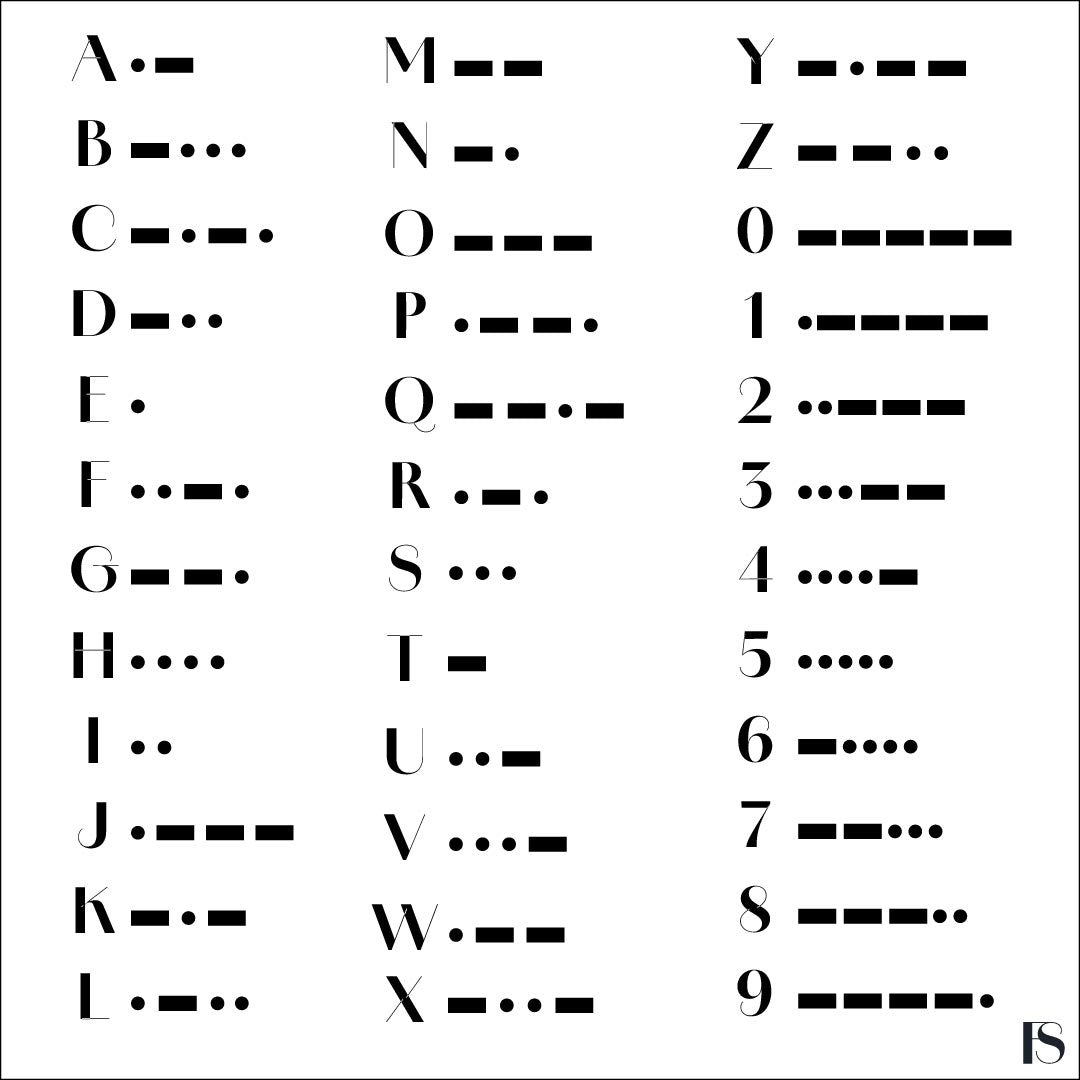 Morse Code Necklace