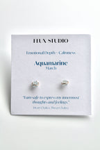 Birthstone Studs - Aquamarine (March) - Emotional Depth