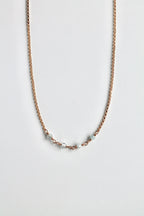 Birthstone Bar Necklace - Aquamarine (March) - Emotional Depth