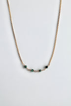 Birthstone Bar Necklace - Emerald (May) - Rejuvenation