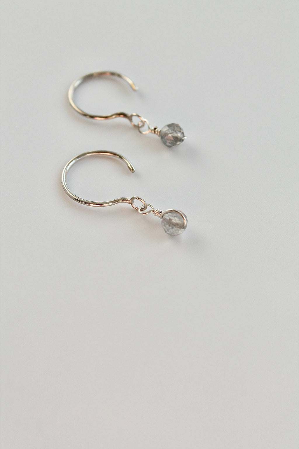 Threader Hoops (Labradorite)