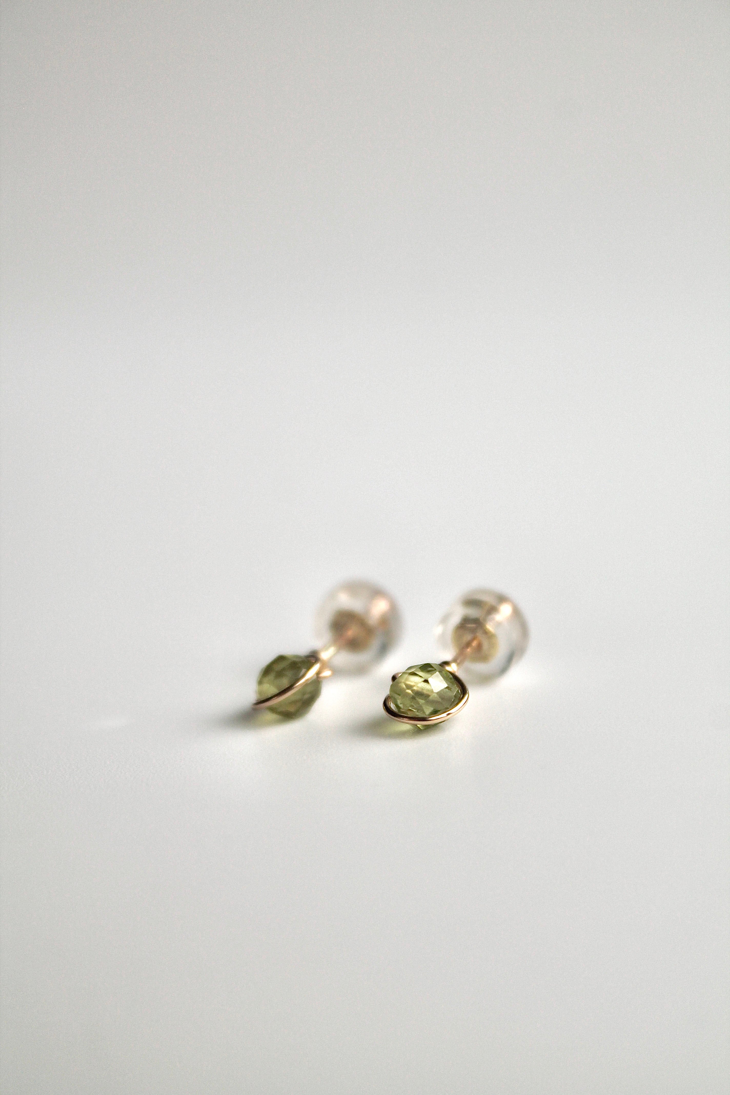 Birthstone Studs - Peridot (August) - Good Fortune