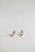 Pendientes con piedra de nacimiento - Diamante Herkimer (abril) - Conexión Divina