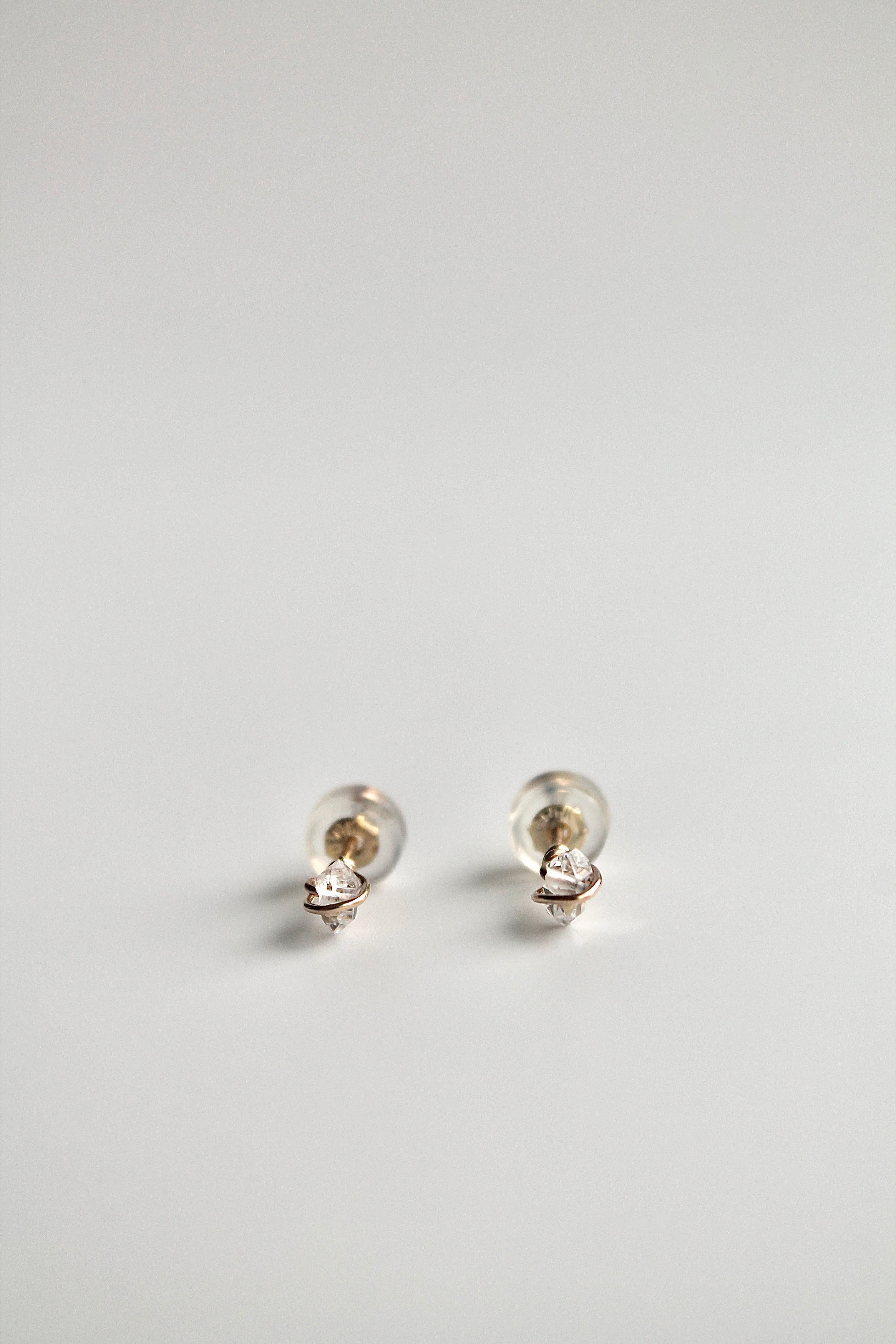 Birthstone Studs - Herkimer Diamond (April) - Divine Connection