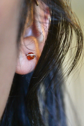 Birthstone Studs - Garnet (January) - Manifestation