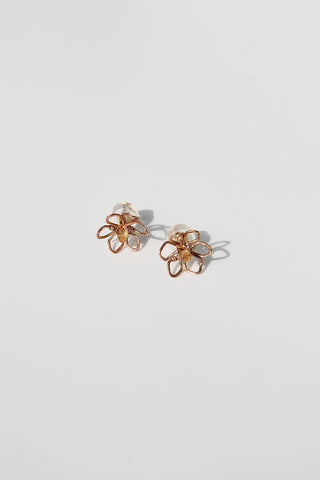 Daffodil & Citrine Studs - 14k Gold Filled