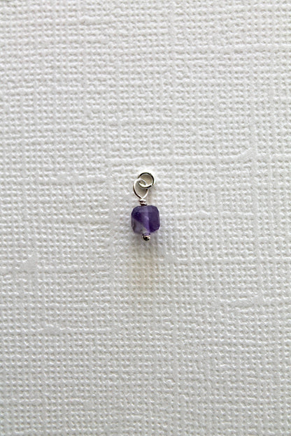 BIRTHSTONE CHARMS - STERLING SILVER