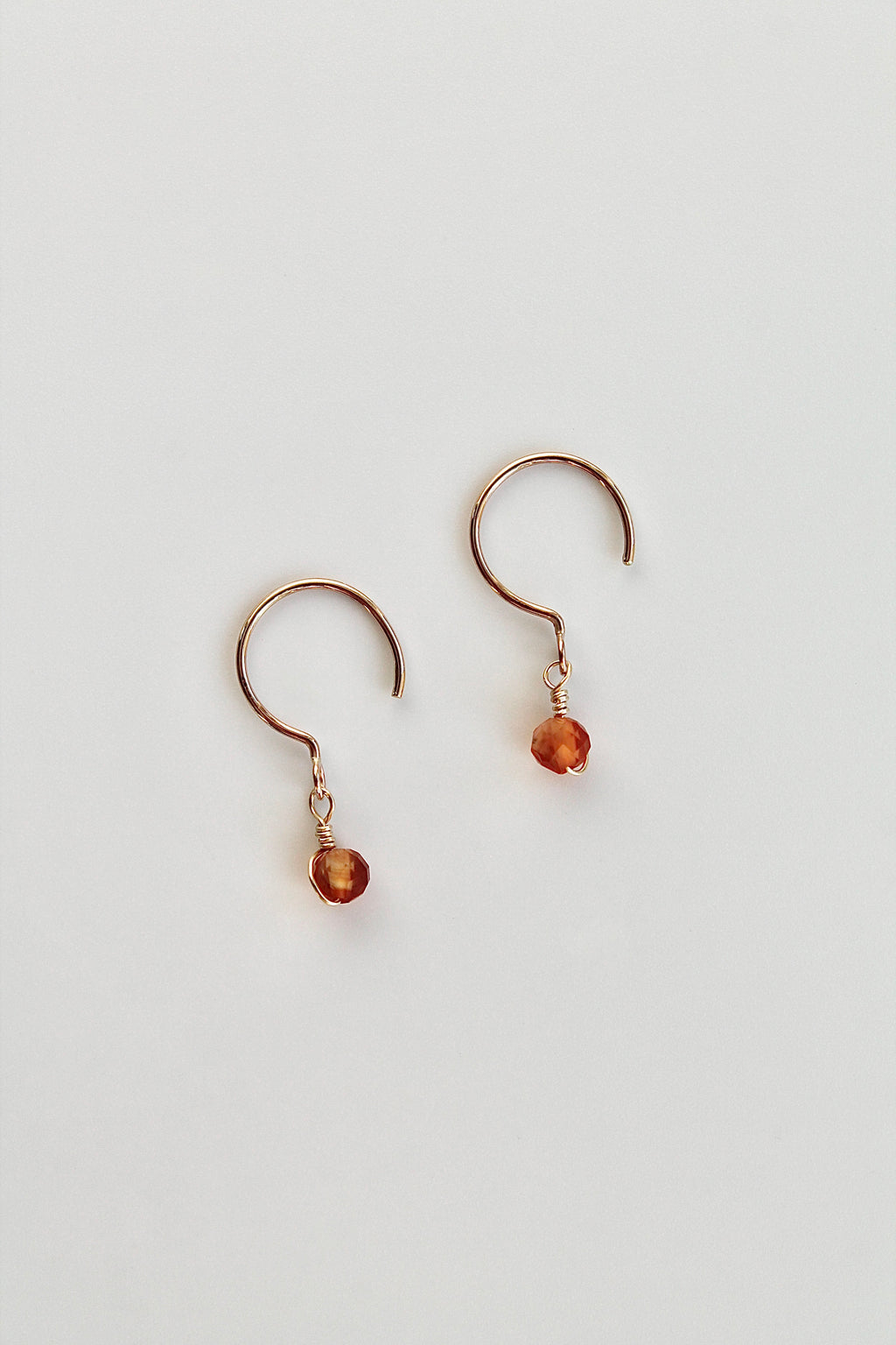 Threader Hoops (Carnelian)